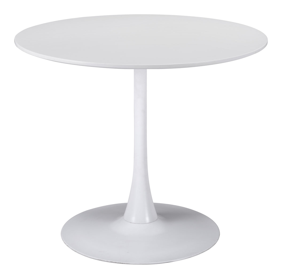 Table de salle à manger carrée Style Tulipe – MDF & Acier | Marron, Noir ou Blanc