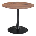 Table de salle à manger carrée Style Tulipe – MDF & Acier | Marron, Noir ou Blanc