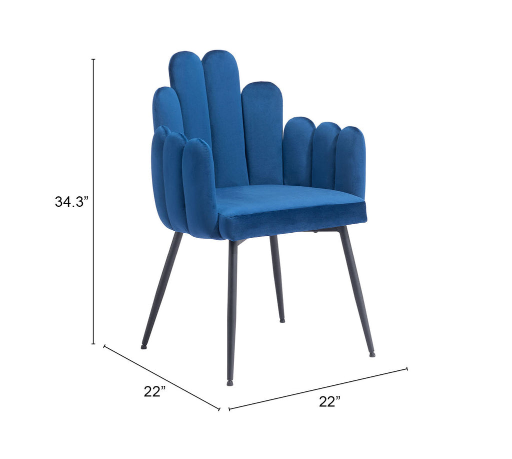 Chaise d’appoint Velours Dossier à Lattes & Acier Noir | Gris, Bleu marine ou Ivoire