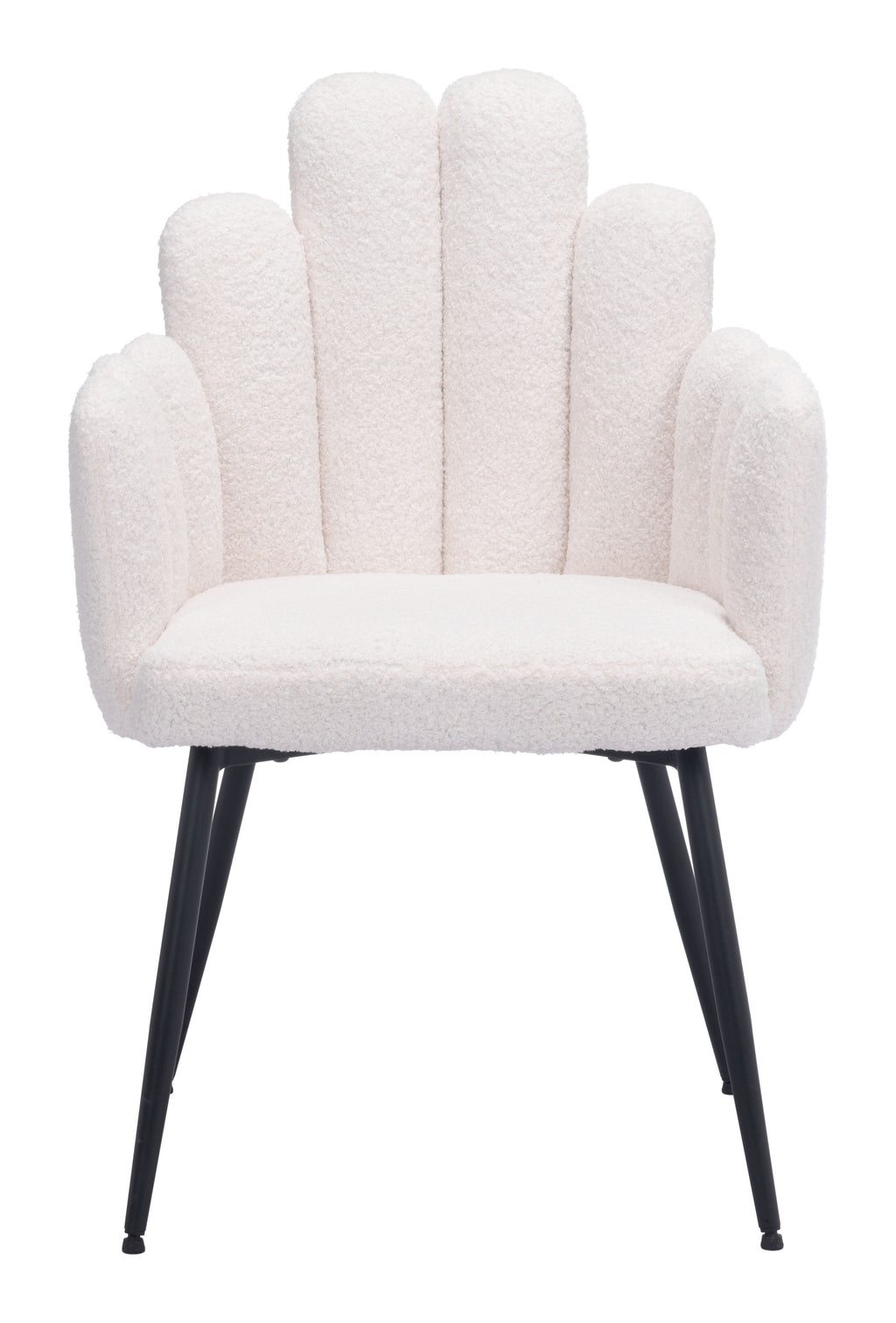 Chaise d’appoint Velours Dossier à Lattes & Acier Noir | Gris, Bleu marine ou Ivoire