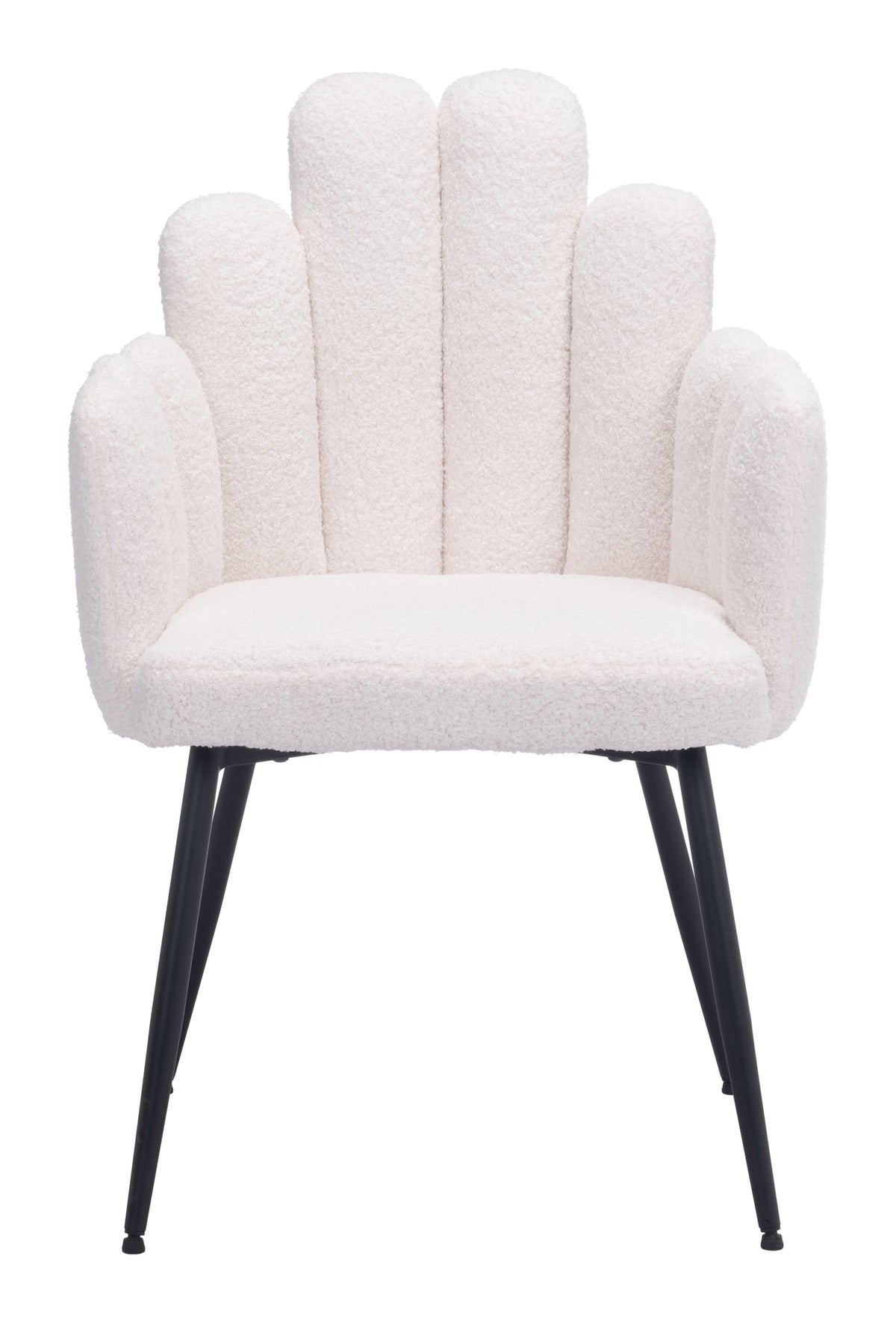 Chaise d’appoint Velours Dossier à Lattes & Acier Noir | Gris, Bleu marine ou Ivoire