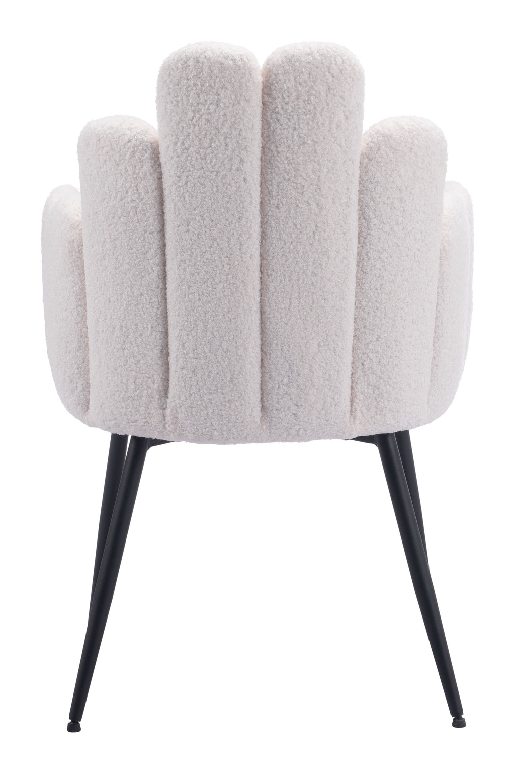 Chaise d’appoint Velours Dossier à Lattes & Acier Noir | Gris, Bleu marine ou Ivoire