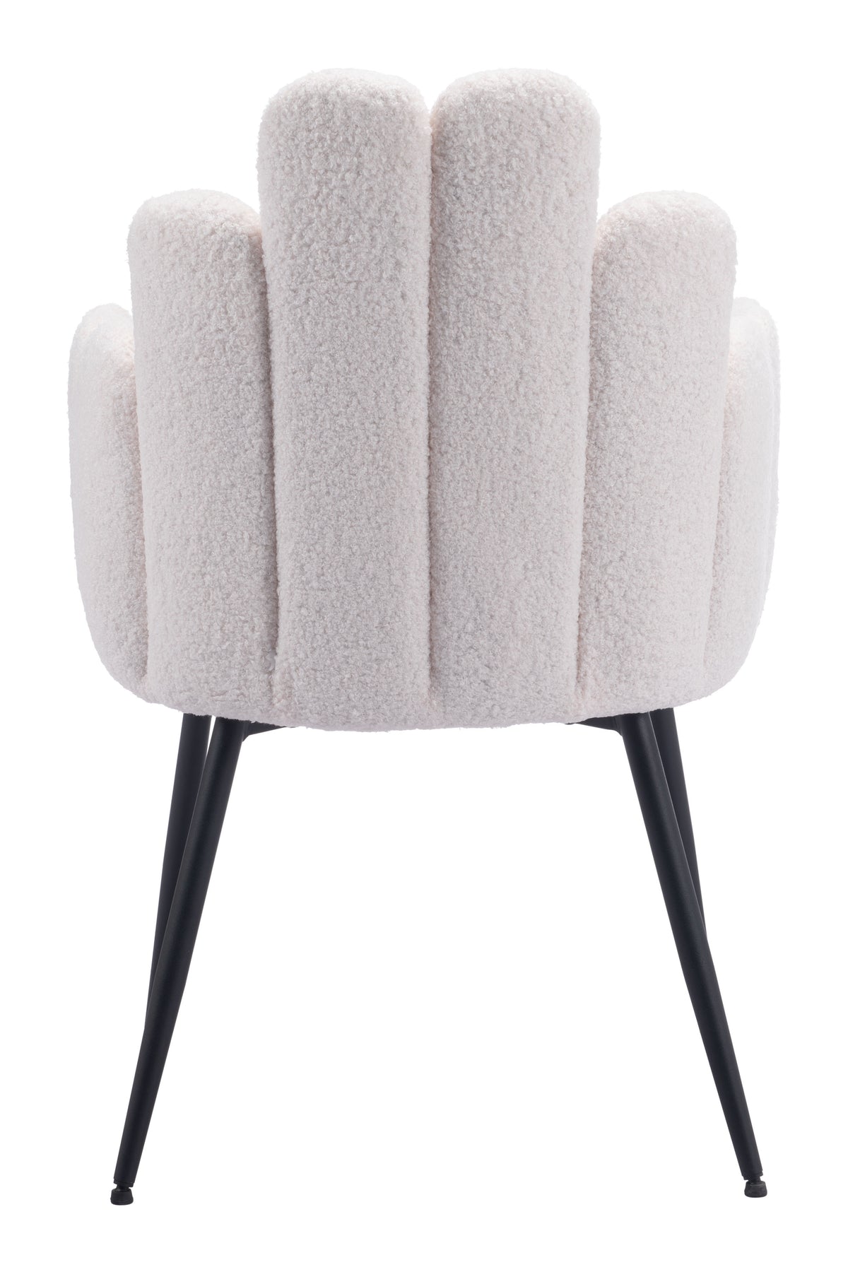 Chaise d’appoint Velours Dossier à Lattes & Acier Noir | Gris, Bleu marine ou Ivoire
