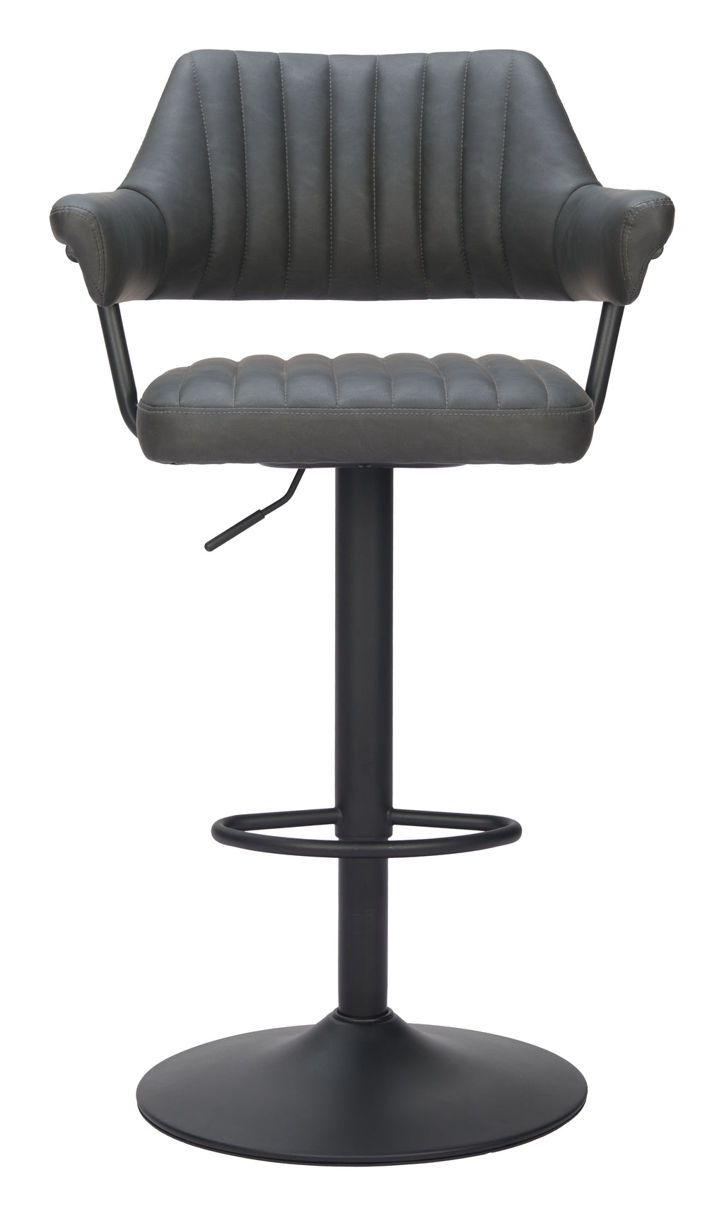Chaise de bar réglable & pivotante – Similicuir | Brun ou Gris anthracite