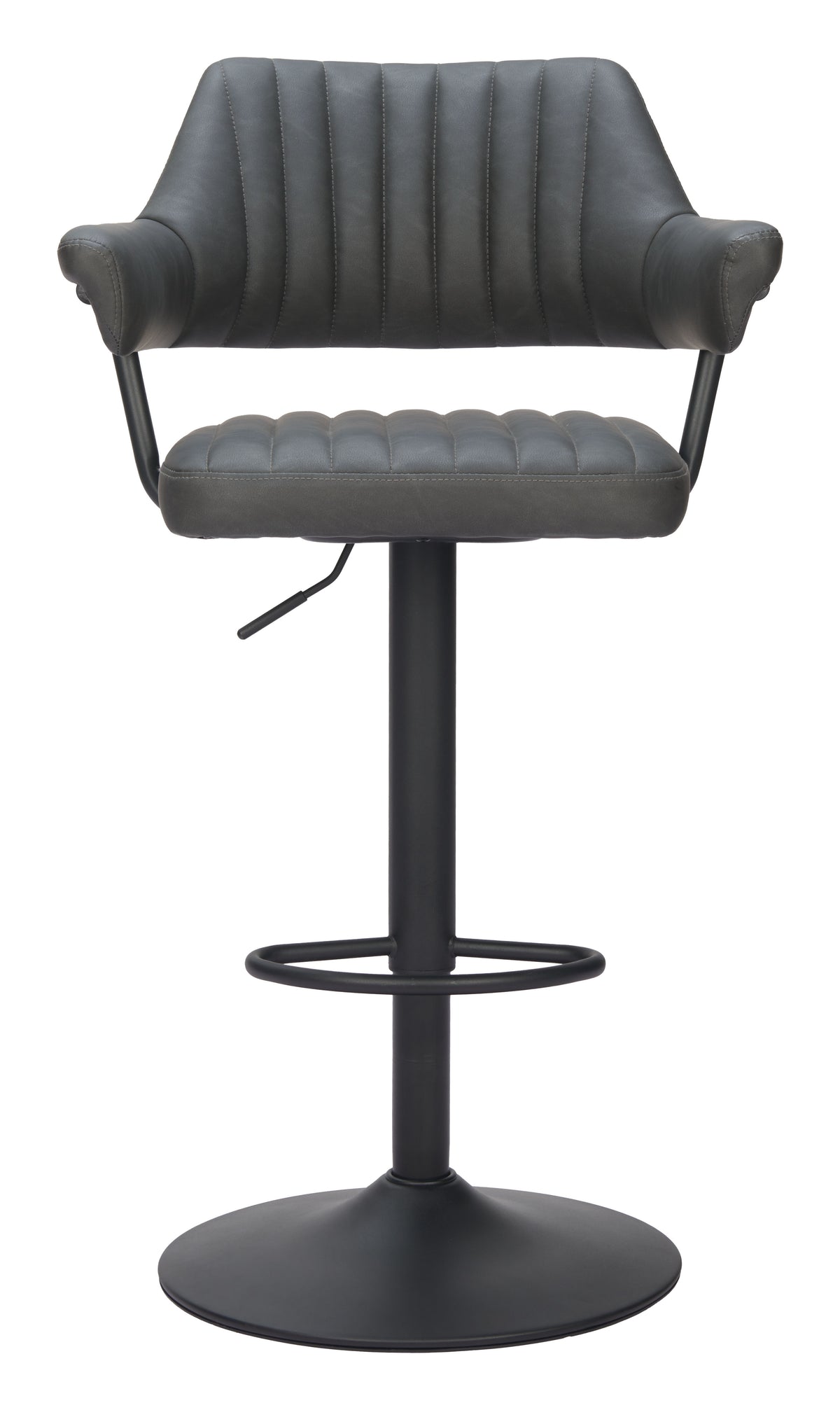 Chaise de bar réglable & pivotante – Similicuir | Brun ou Gris anthracite