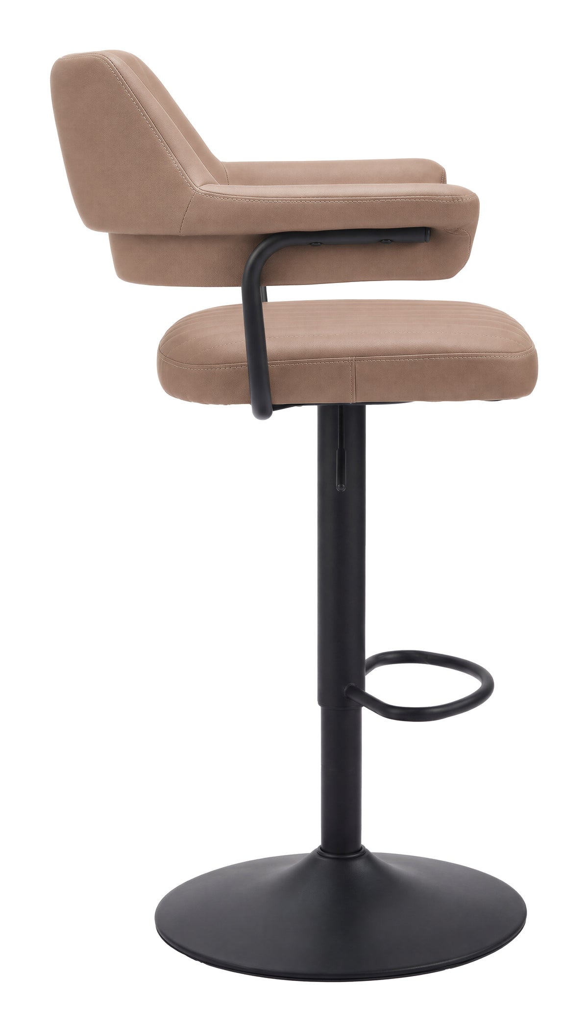 Chaise de bar réglable & pivotante – Similicuir | Brun ou Gris anthracite