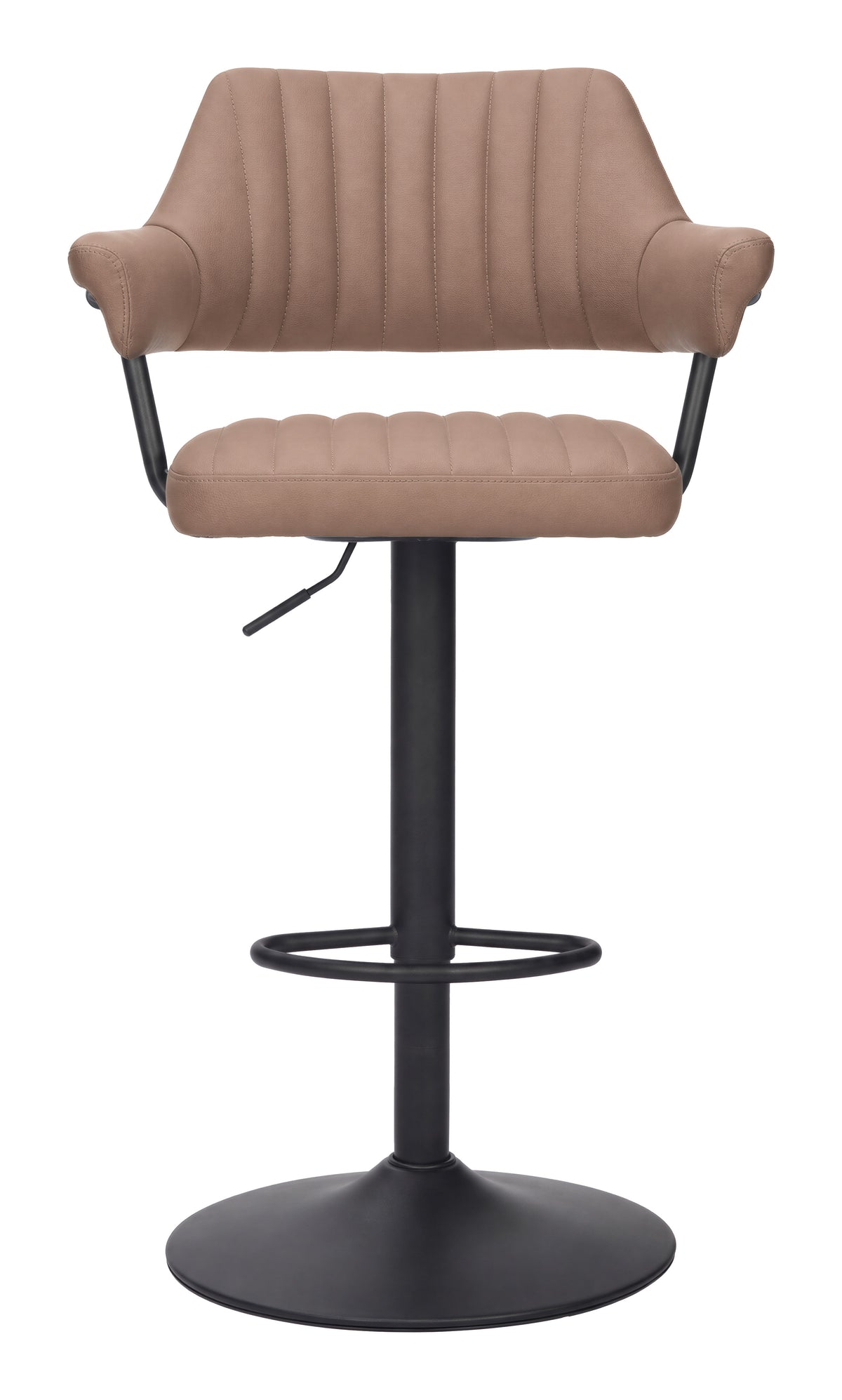 Chaise de bar réglable & pivotante – Similicuir | Brun ou Gris anthracite