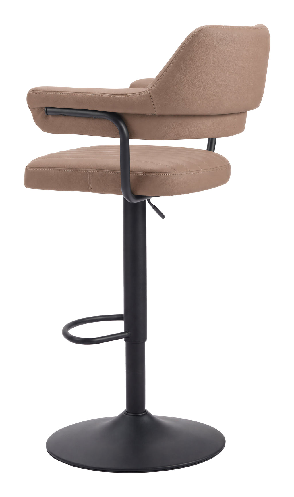 Chaise de bar réglable & pivotante – Similicuir | Brun ou Gris anthracite